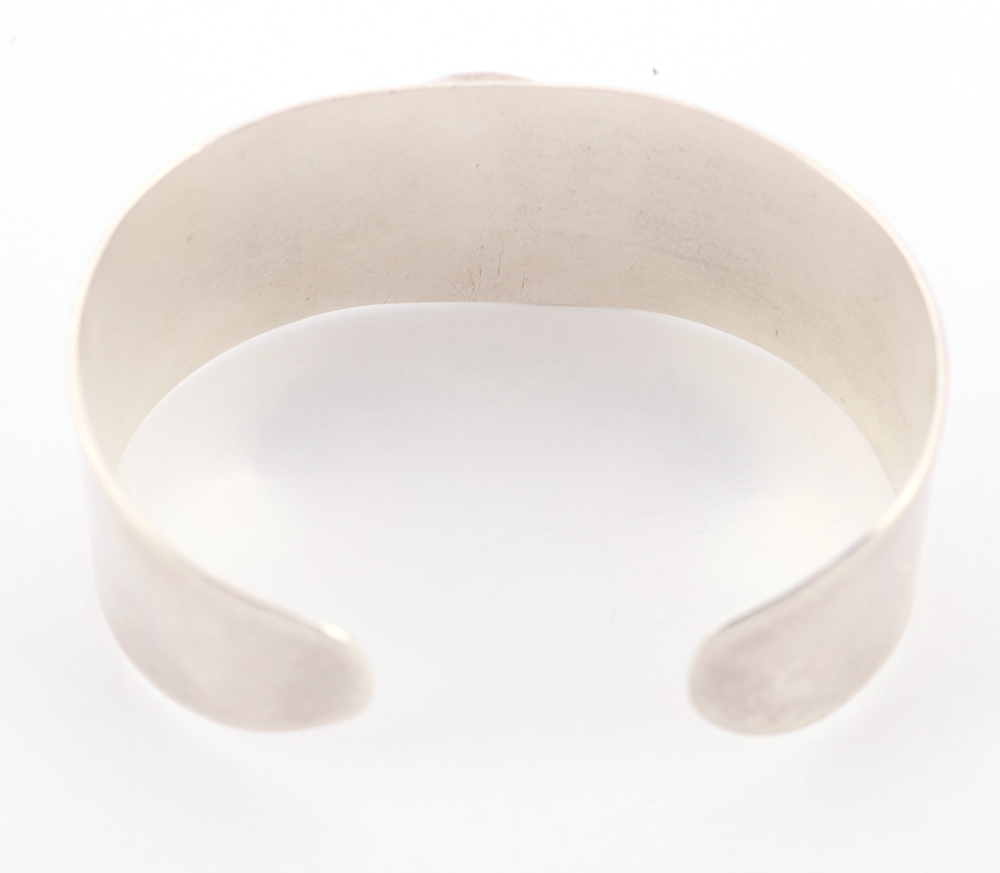 Sterling and Dyed Mother of Pearl Cuff Bracelet