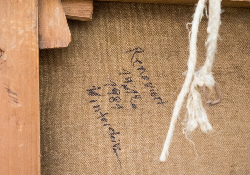 Original 19th Century Nocturne Seascape Oil Painting on Canvas