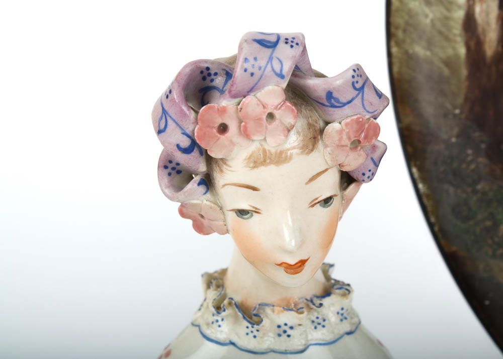 Collected Antique Decorative Hand Painted Porcelain Pieces