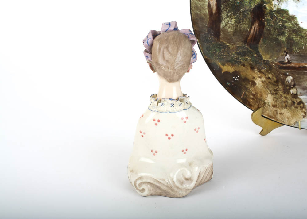 Collected Antique Decorative Hand Painted Porcelain Pieces