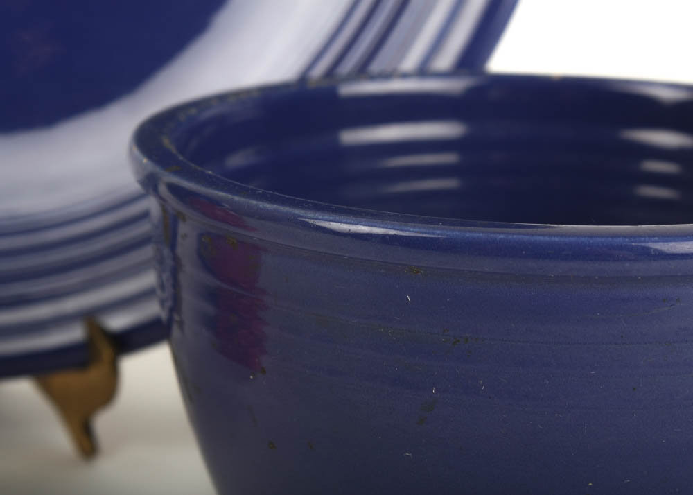 Vintage Fiestaware Planter and Table Pieces