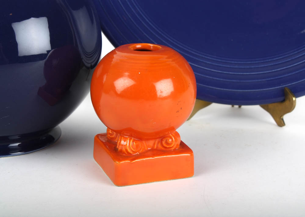 Vintage Fiestaware Planter and Table Pieces