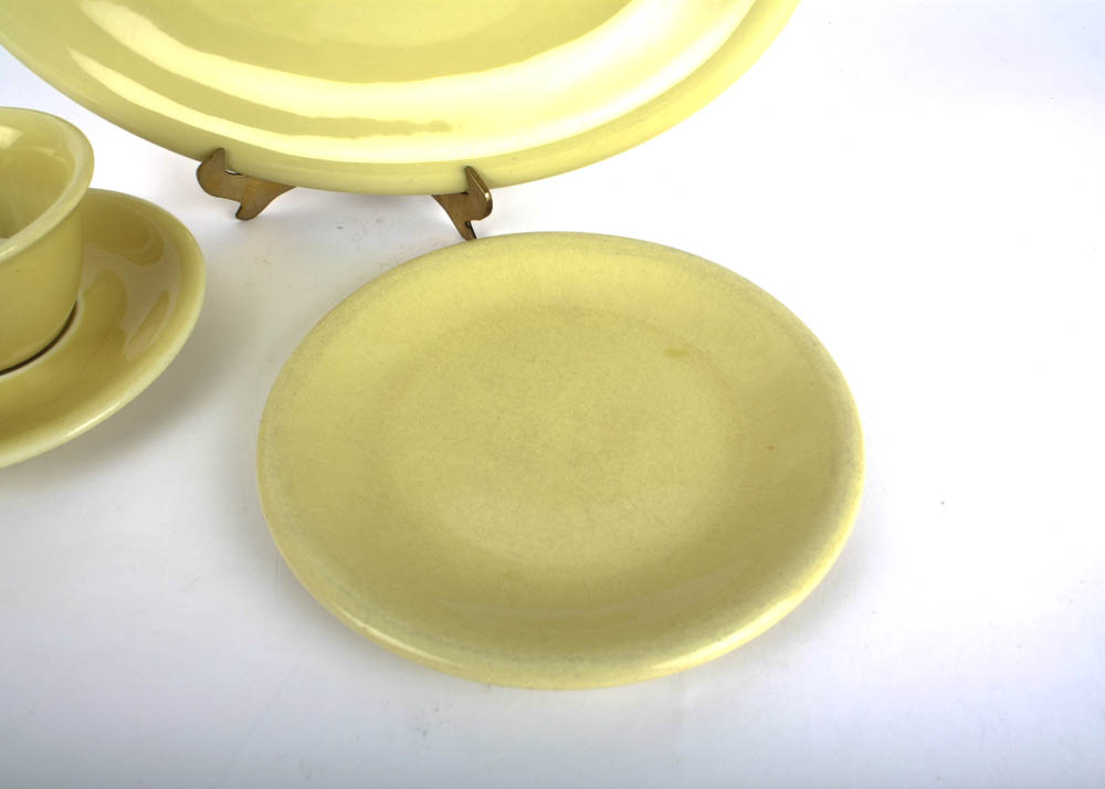 Straw Yellow Tableware by Russel Wright for Sterling China