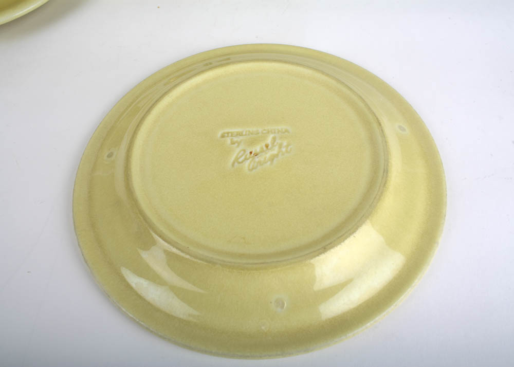 Straw Yellow Tableware by Russel Wright for Sterling China