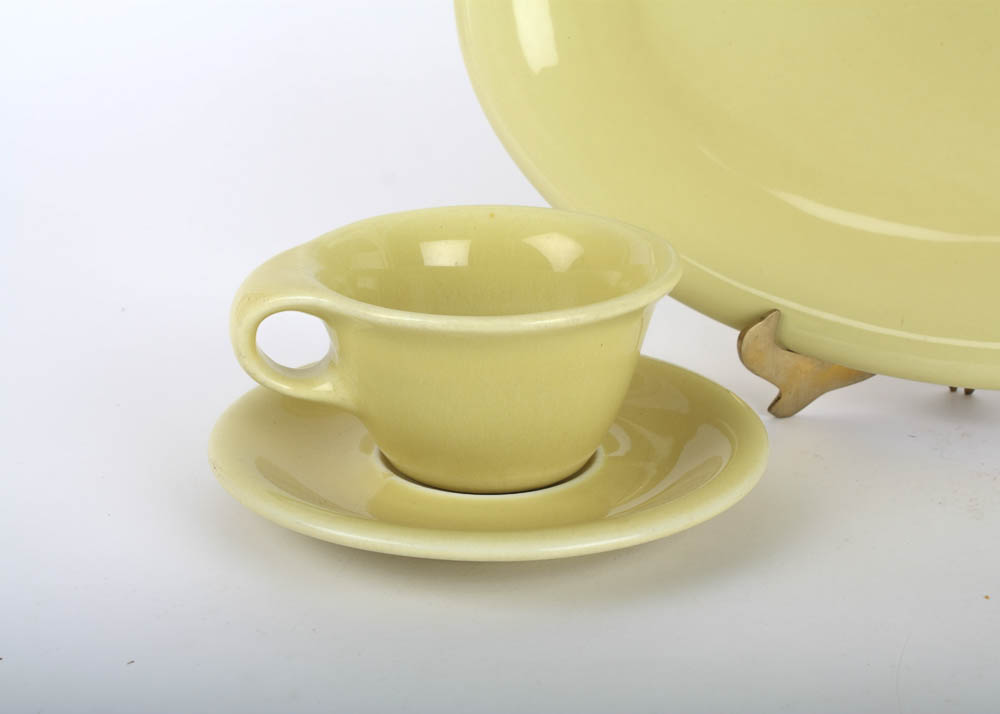 Straw Yellow Tableware by Russel Wright for Sterling China