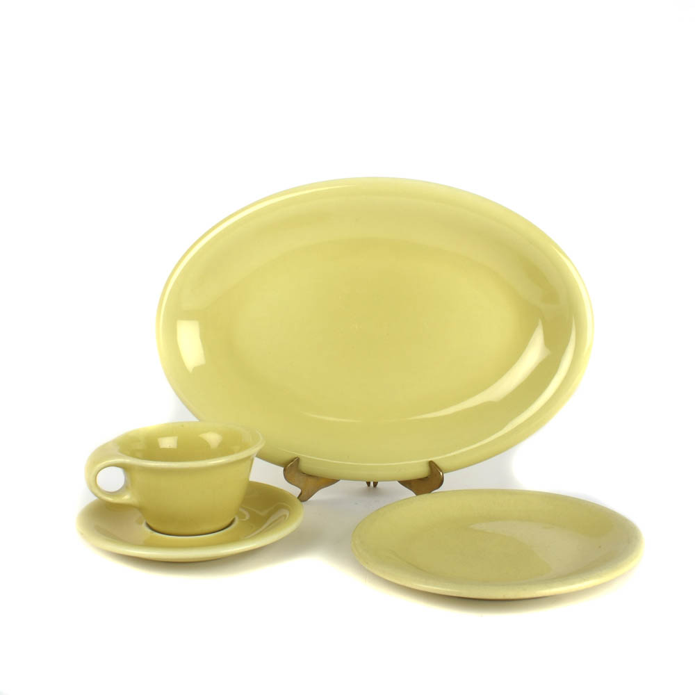 Straw Yellow Tableware by Russel Wright for Sterling China
