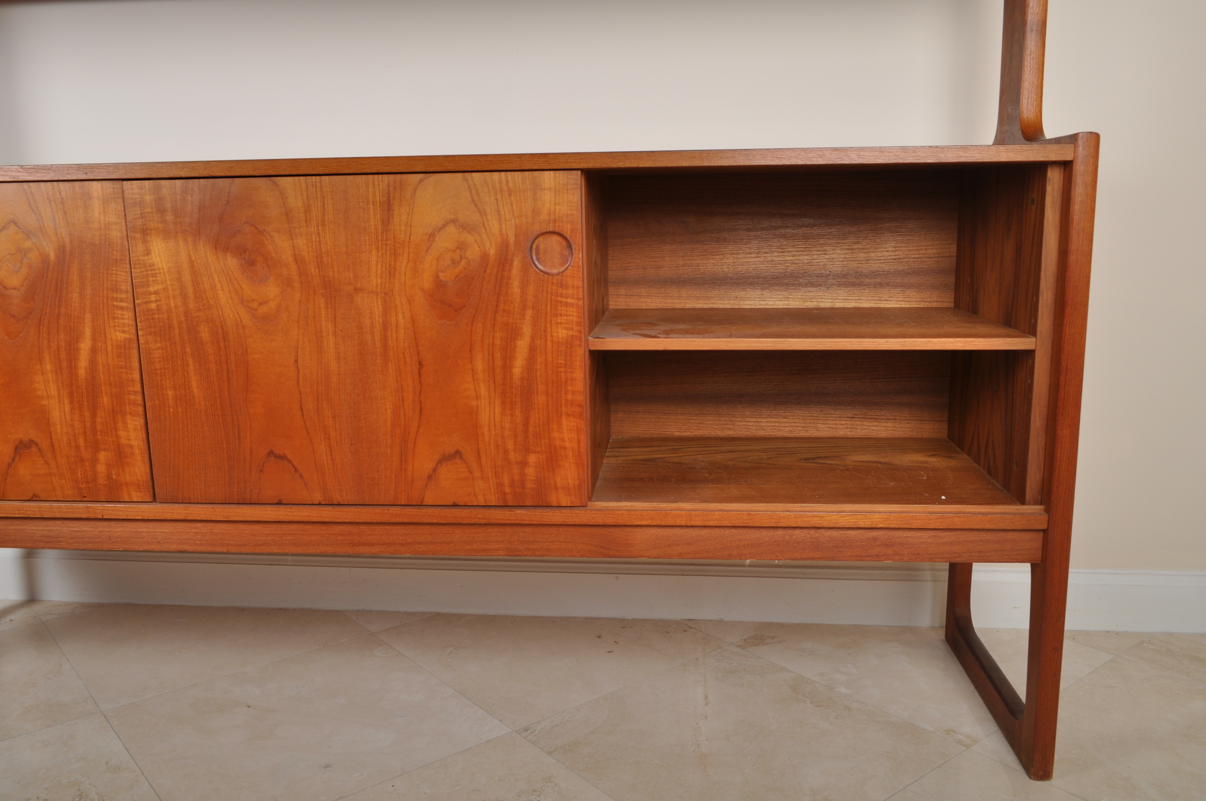 Leo H. Spivack Danish Modern Sideboard with China Hutch