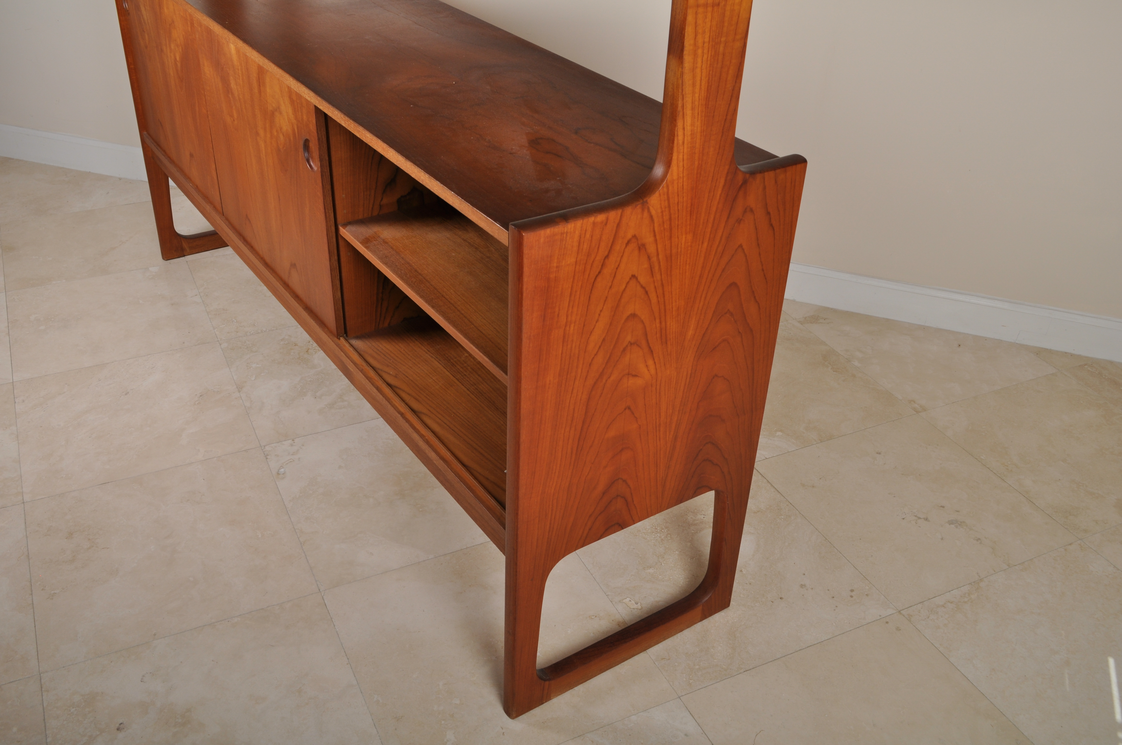 Leo H. Spivack Danish Modern Sideboard with China Hutch