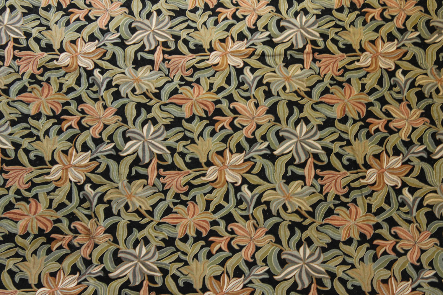 Large Hand Stitched Wool Area Rug