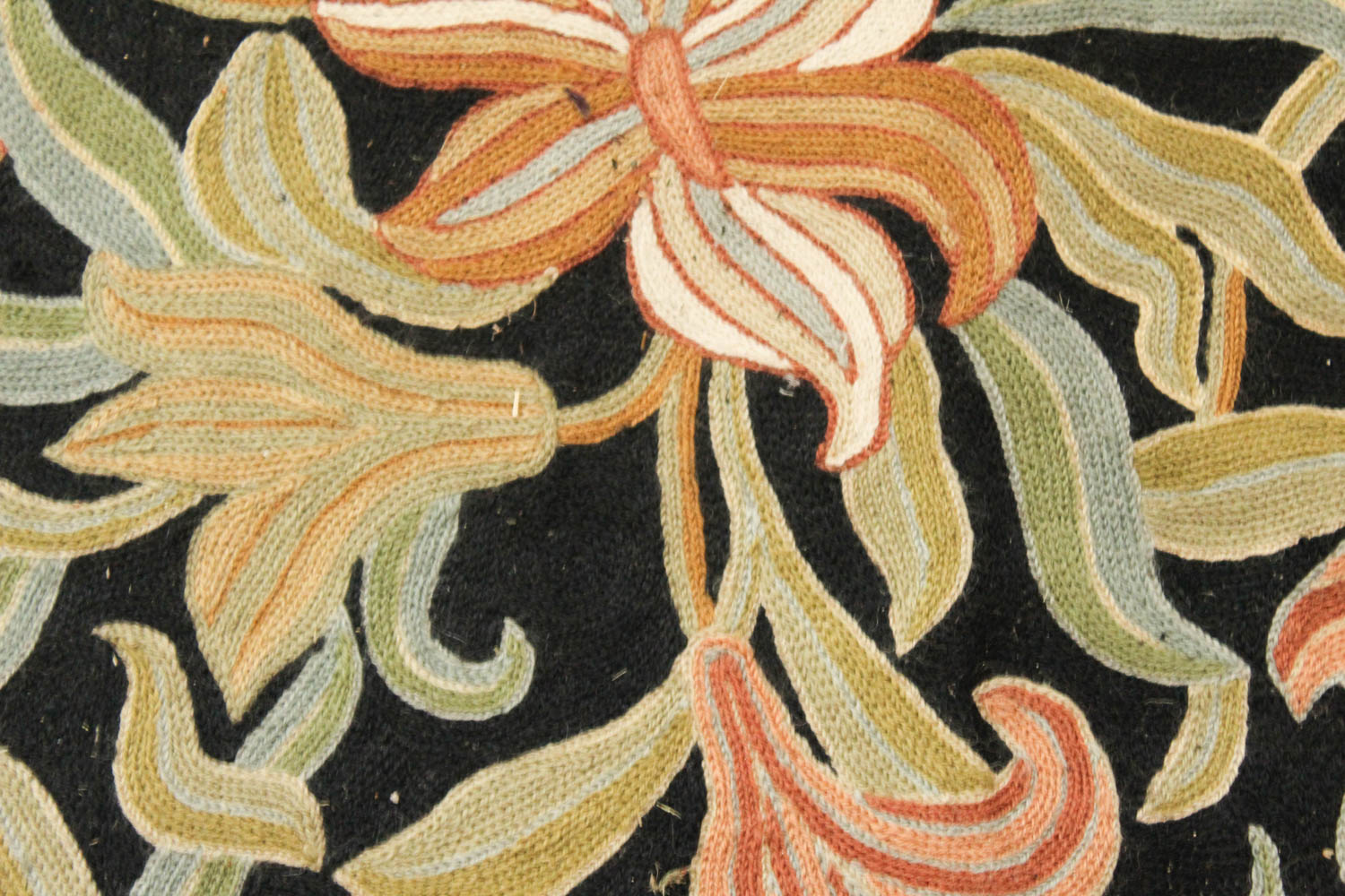 Large Hand Stitched Wool Area Rug