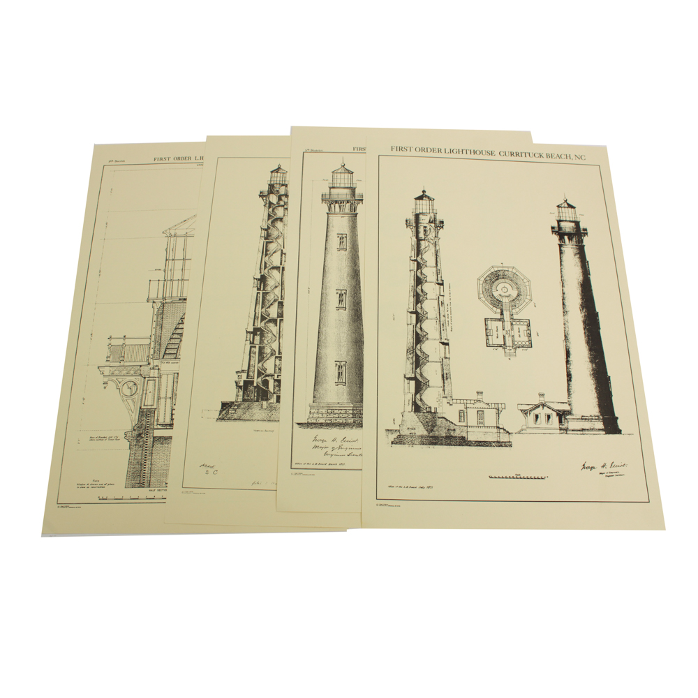 Collection of First Order Lighthouse Plans Prints