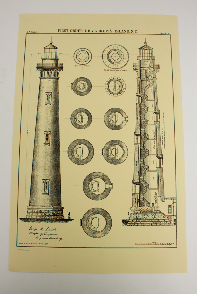 Collection of First Order Lighthouse Plans Prints