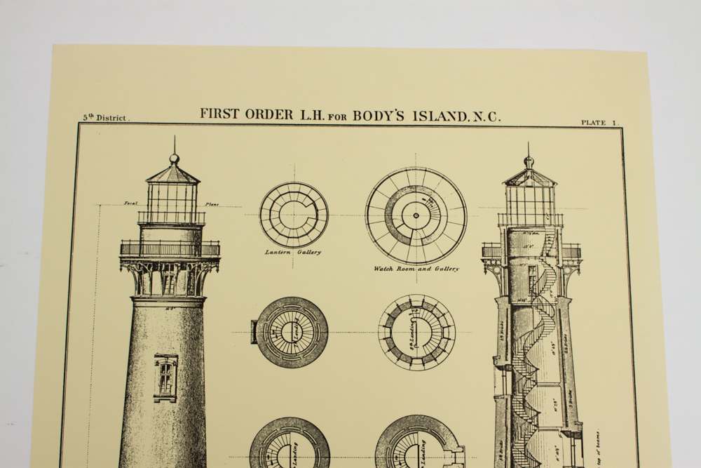 Collection of First Order Lighthouse Plans Prints
