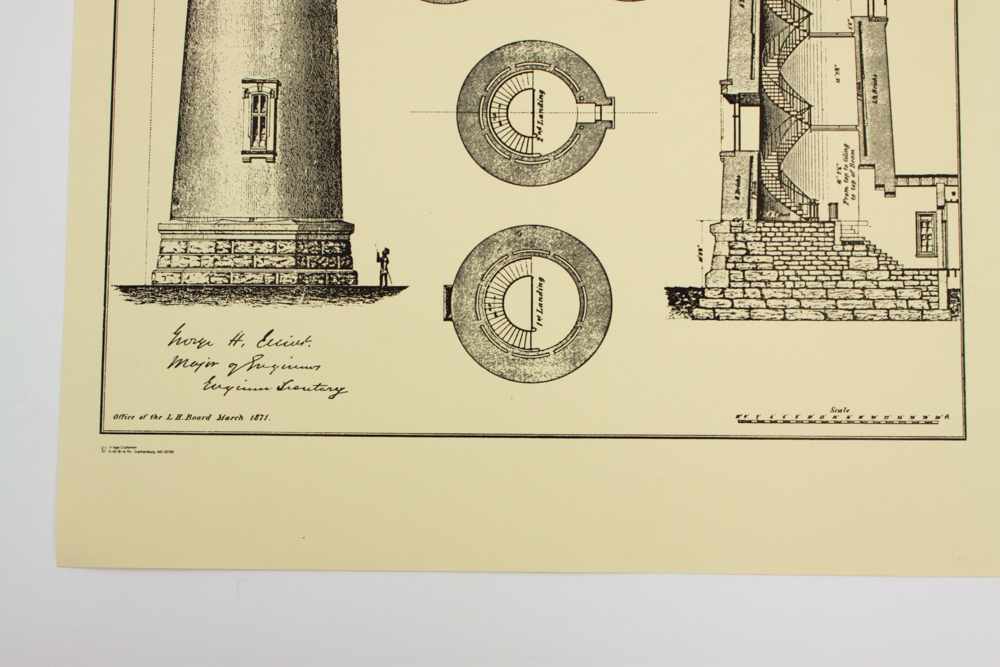 Collection of First Order Lighthouse Plans Prints