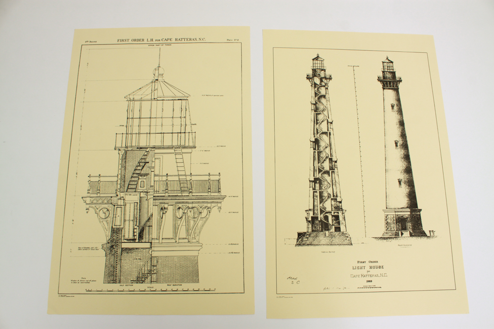 Collection of First Order Lighthouse Plans Prints