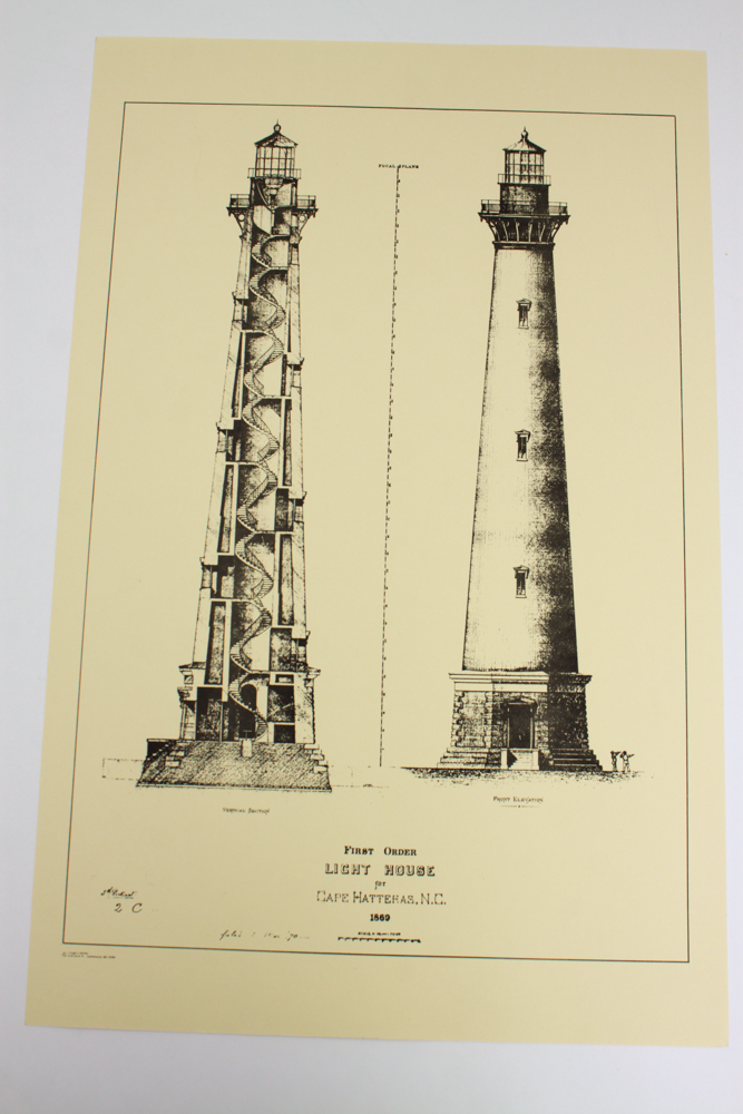 Collection of First Order Lighthouse Plans Prints