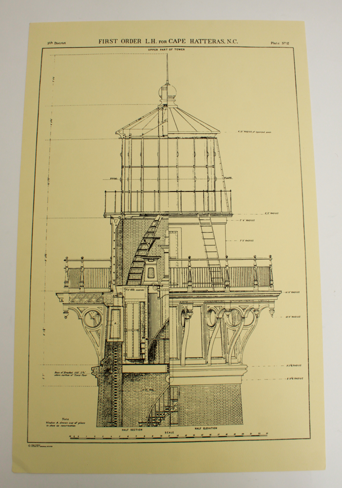 Collection of First Order Lighthouse Plans Prints
