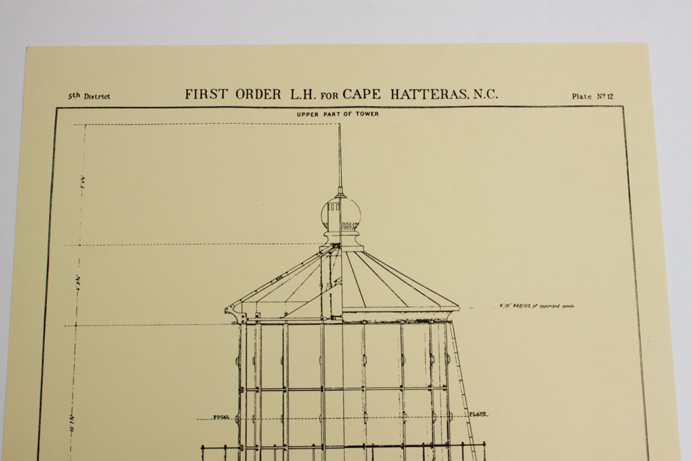 Collection of First Order Lighthouse Plans Prints