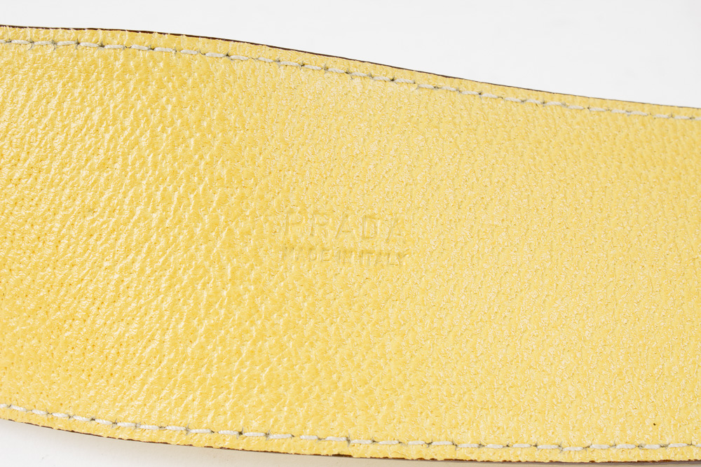 Prada Yellow Belt