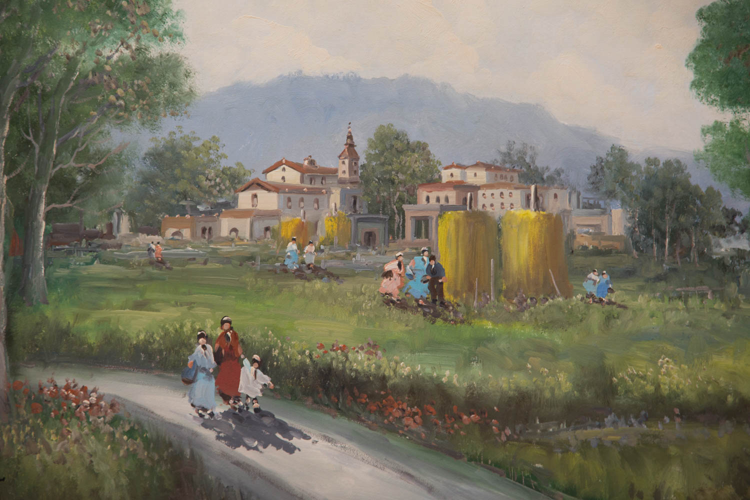 Signed Oil on Canvas Landscape Painting