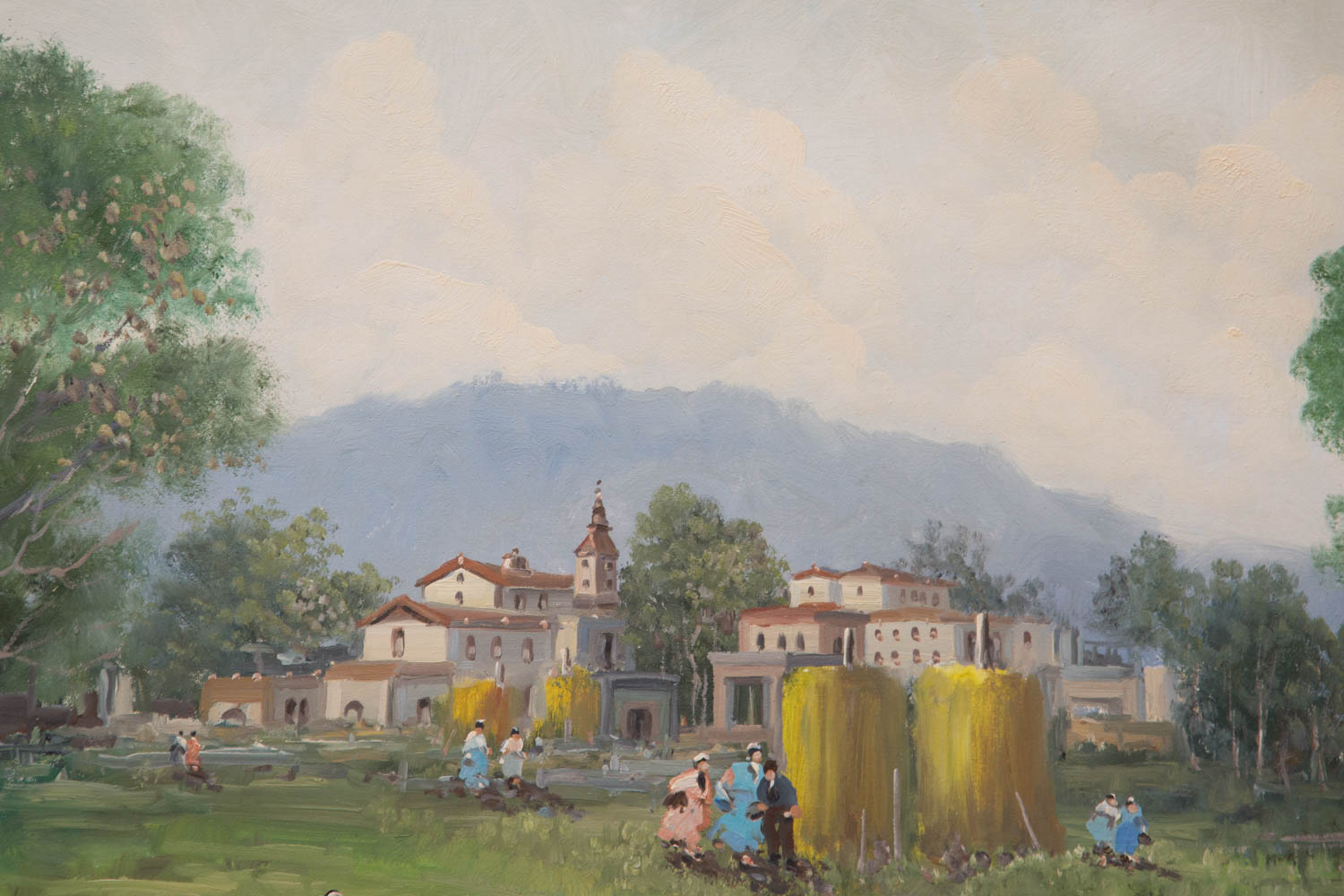 Signed Oil on Canvas Landscape Painting