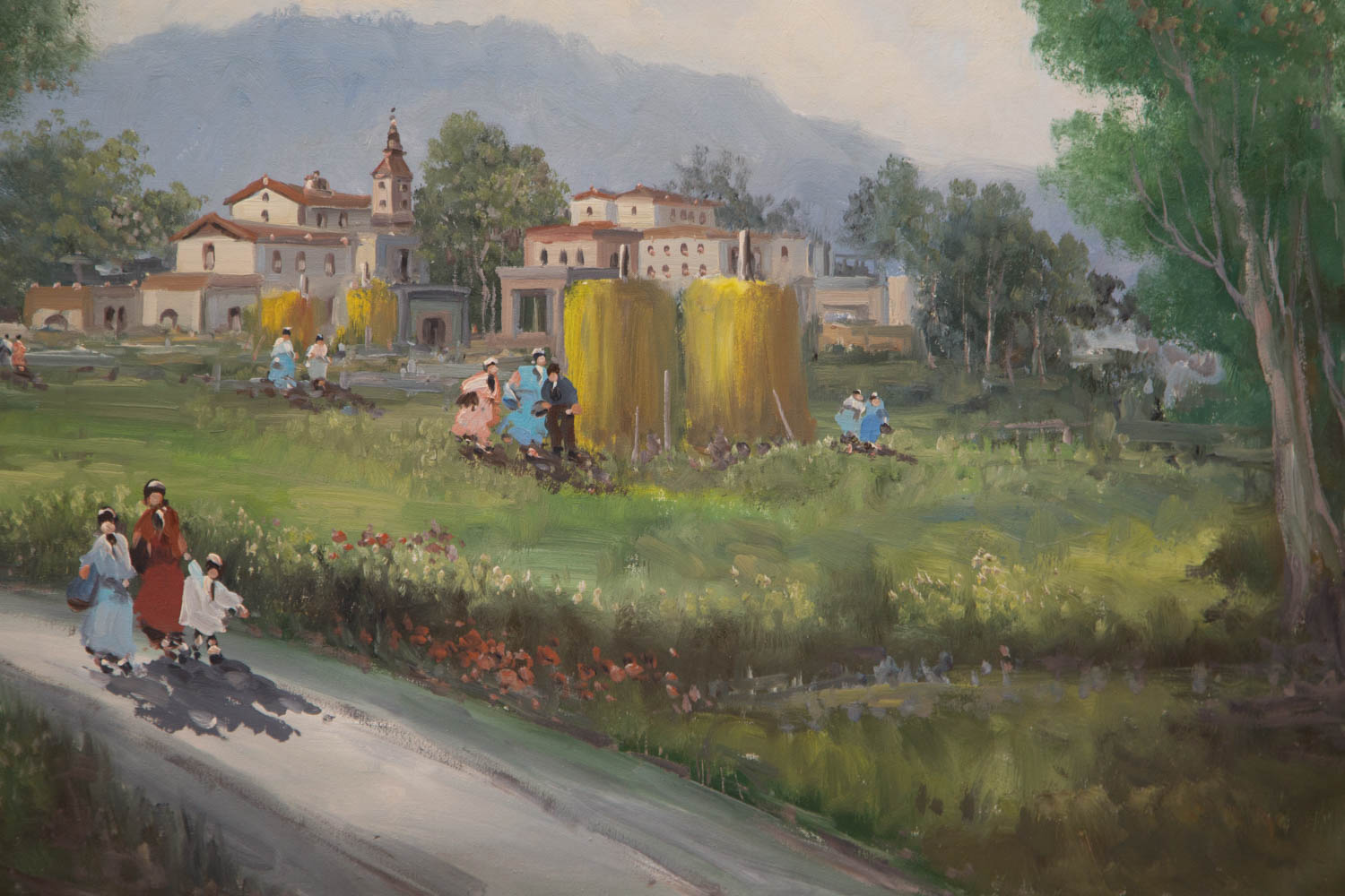 Signed Oil on Canvas Landscape Painting