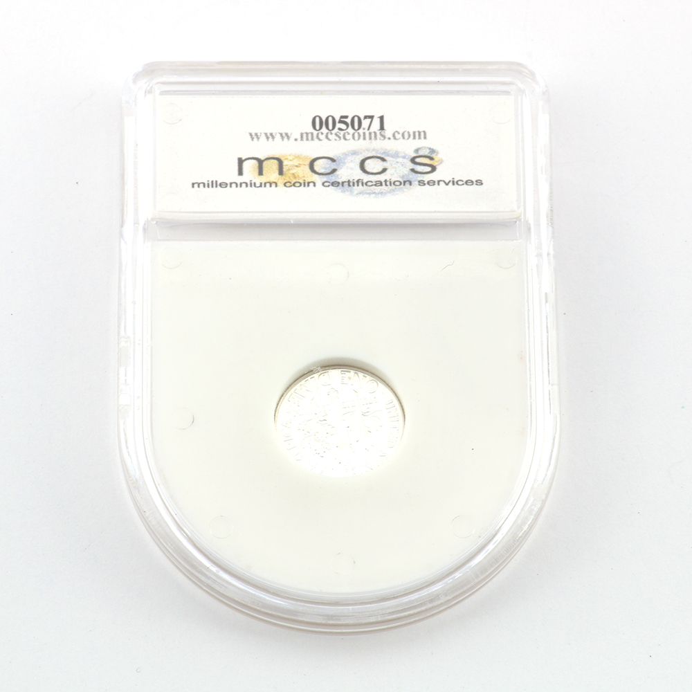 Encapsulated and Graded 1960 Silver Dime