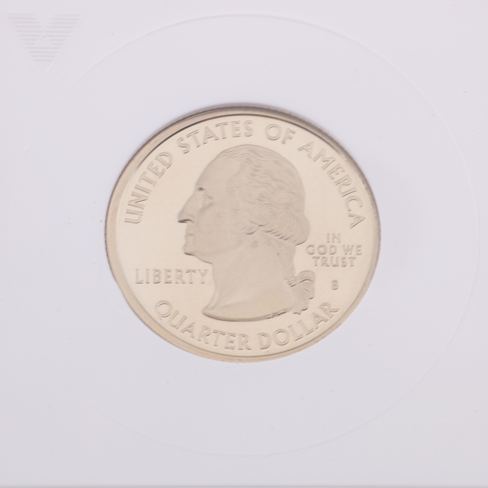 Encapsulated 2002 Graded Ohio Quarter Proof Coin