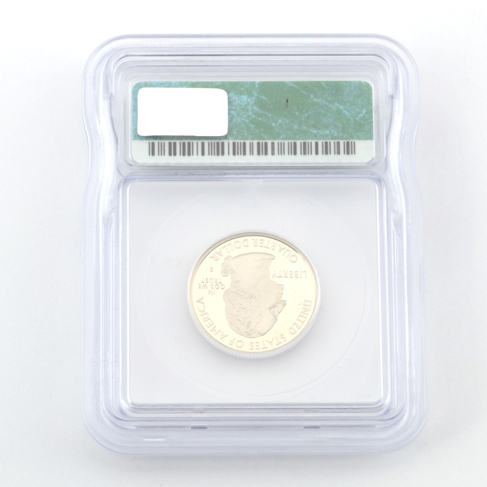 Encapsulated 2003 Graded Alabama Quarter Proof Coin
