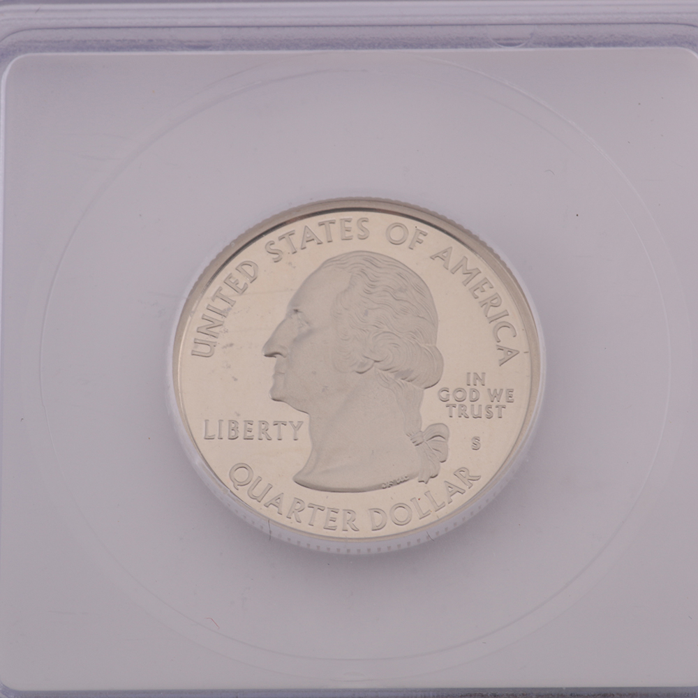 Encapsulated 2003 Graded Alabama Quarter Proof Coin