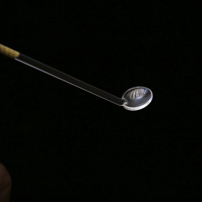 Cut Glass Jam Jar with Lid and Glass Spoon