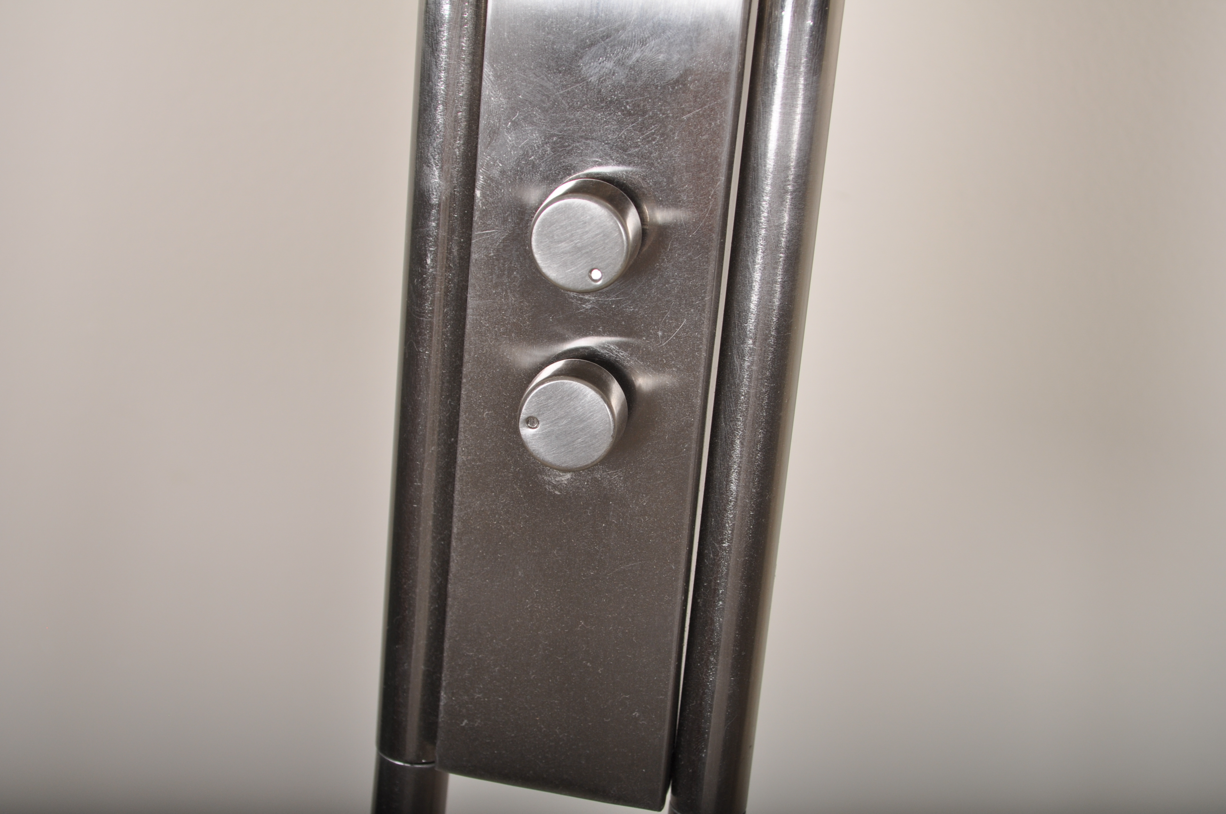 Metal Combination Floor Lamp and Table