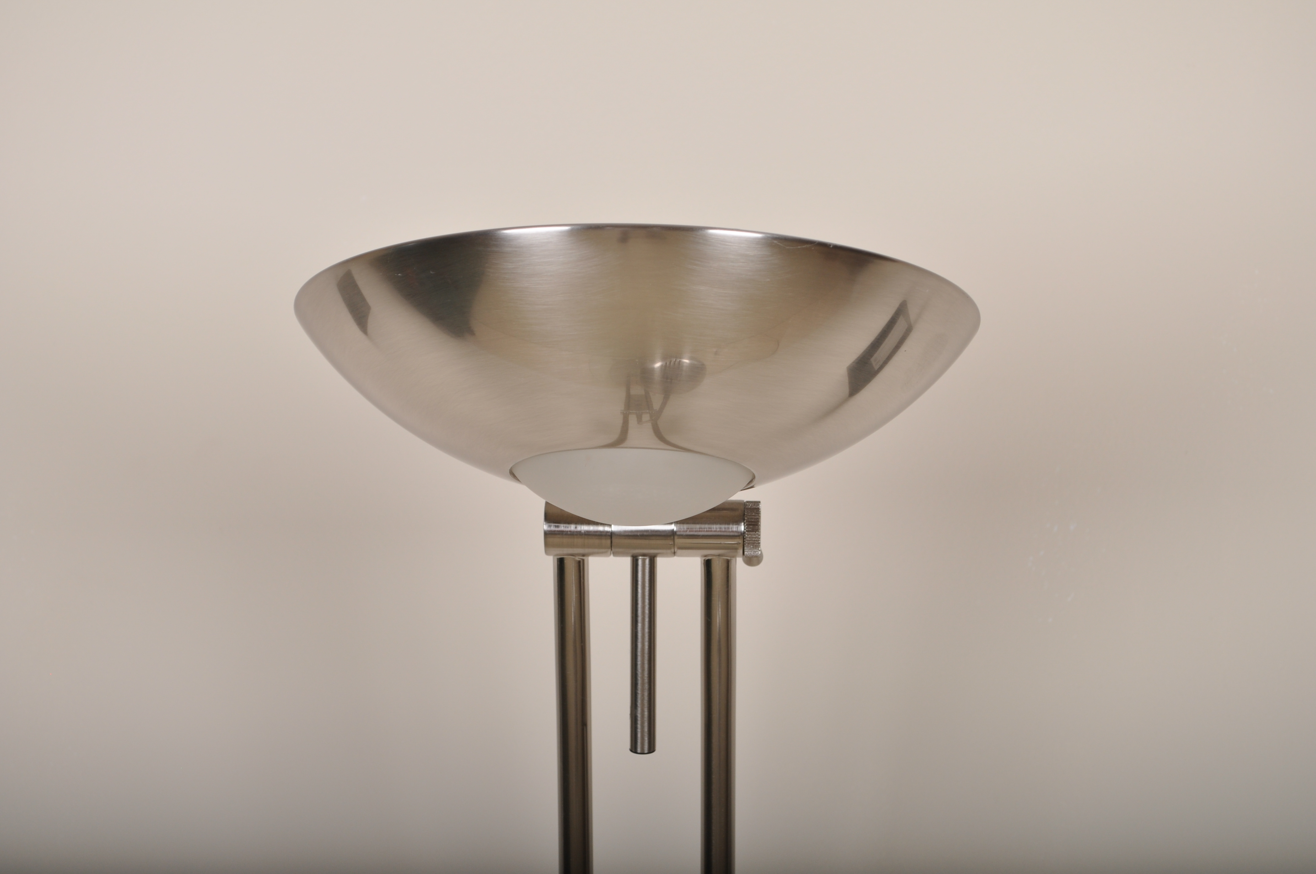 Metal Combination Floor Lamp and Table