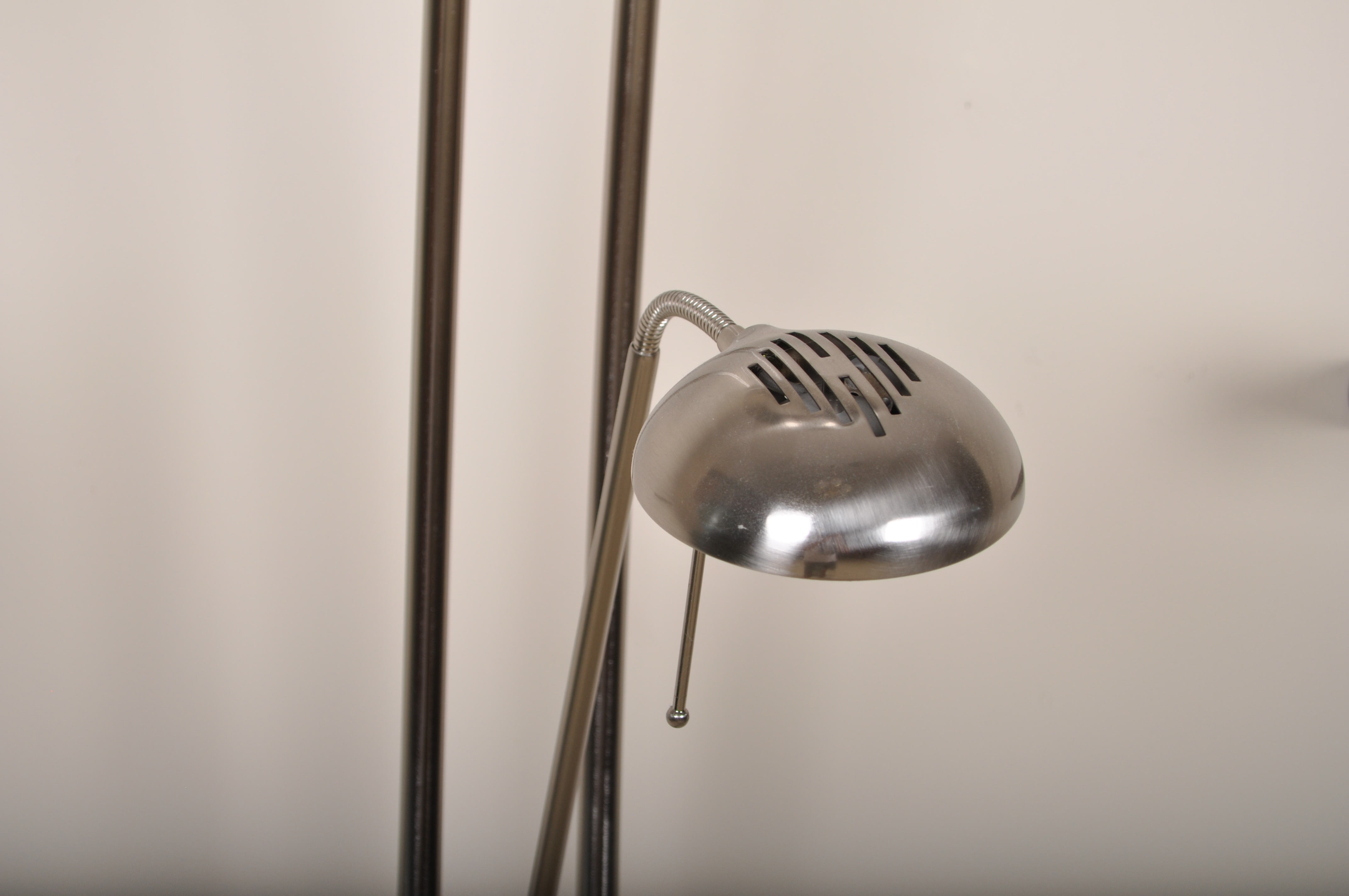 Metal Combination Floor Lamp and Table