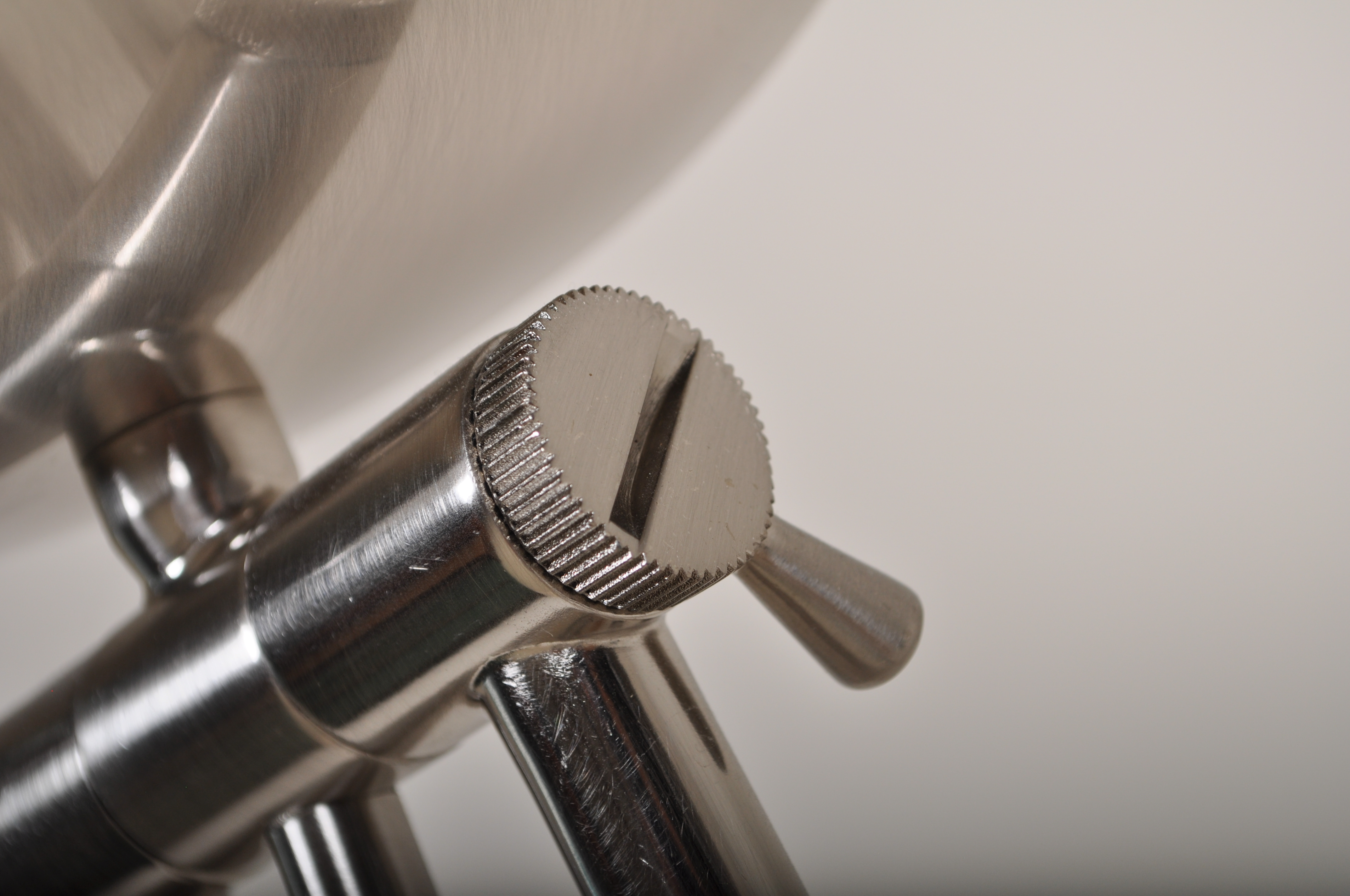 Metal Combination Floor Lamp and Table