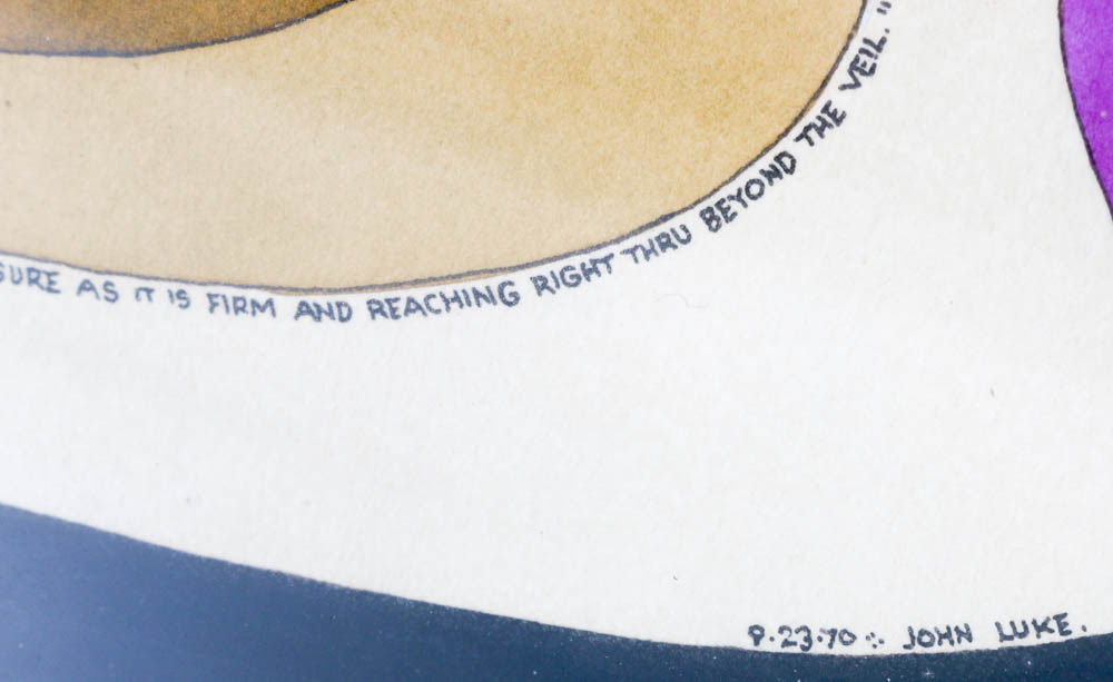 John L. Eastman Signed Original Watercolor on Paper