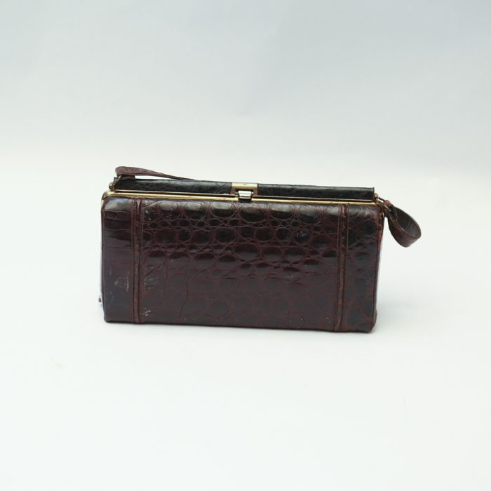 Vintage Alligator Skin Handbag