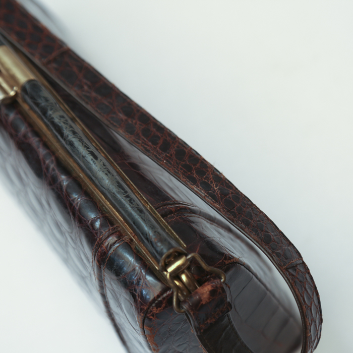 Vintage Alligator Skin Handbag