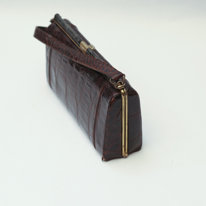 Vintage Alligator Skin Handbag