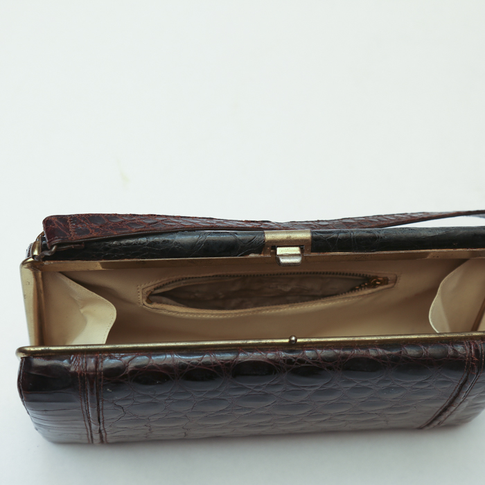 Vintage Alligator Skin Handbag