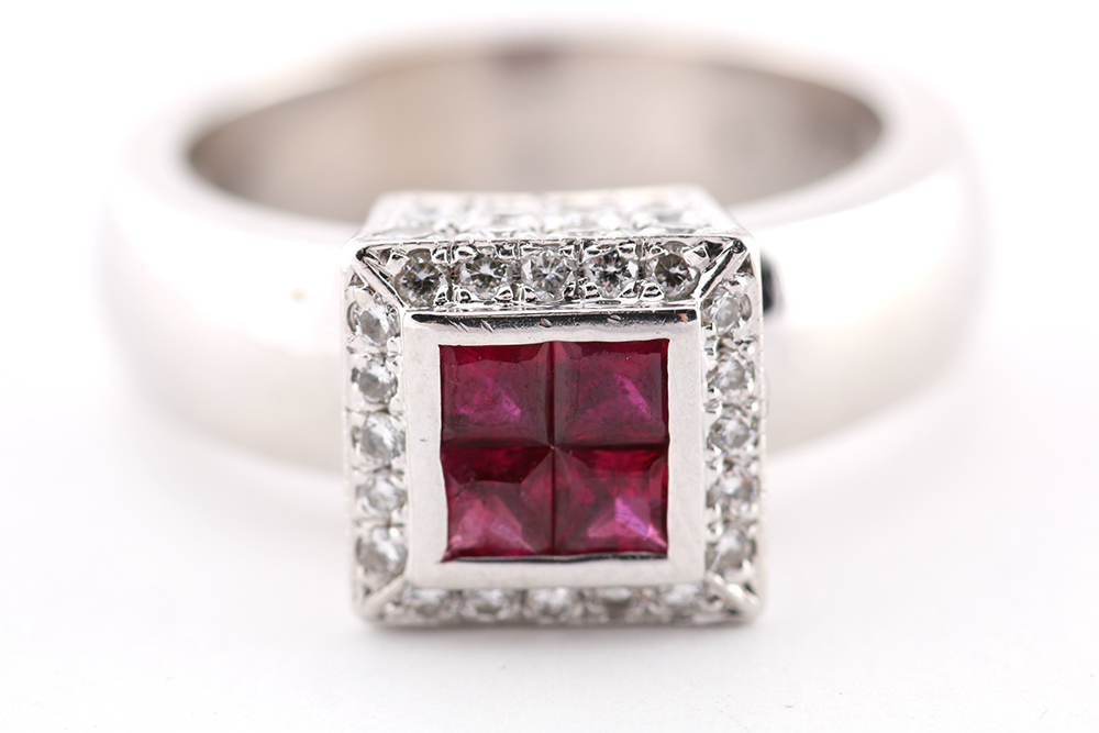 Ruby and Diamond Tycoon 18K Gold RIng