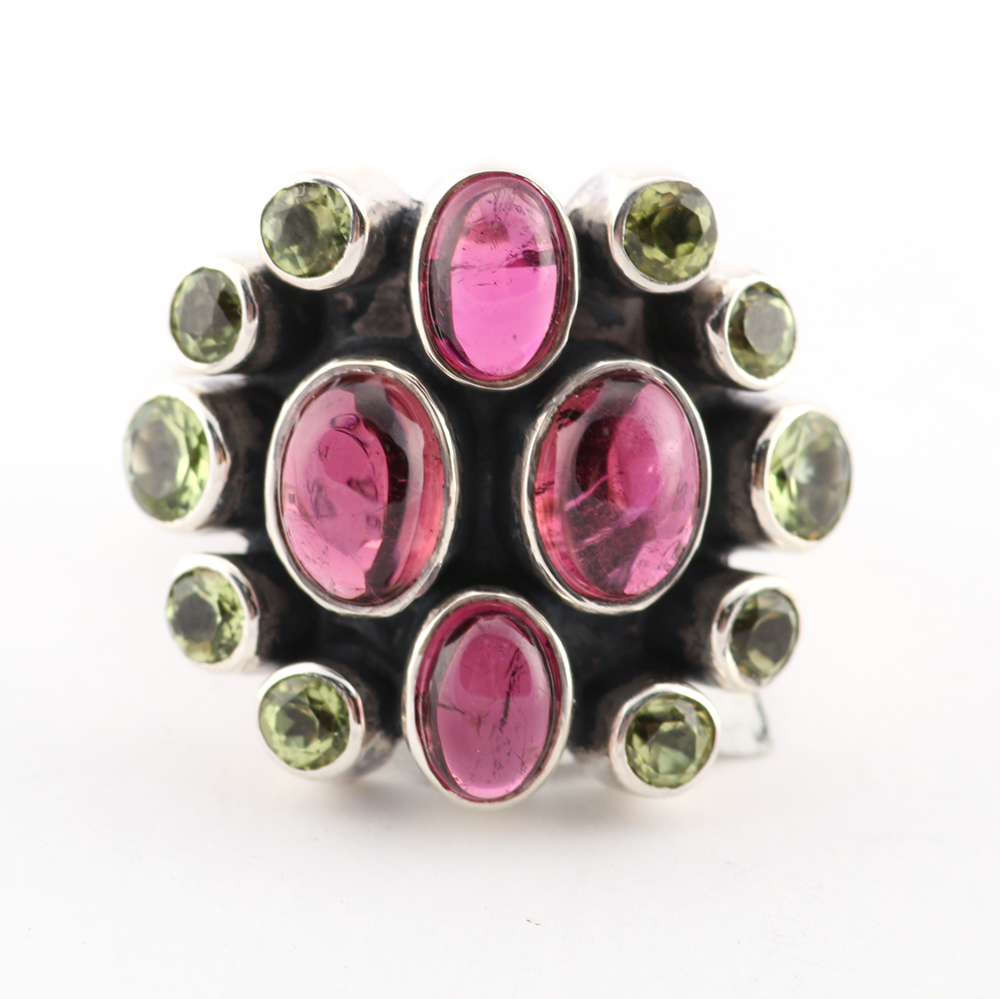 Sterling Silver and Rhinestone Ring