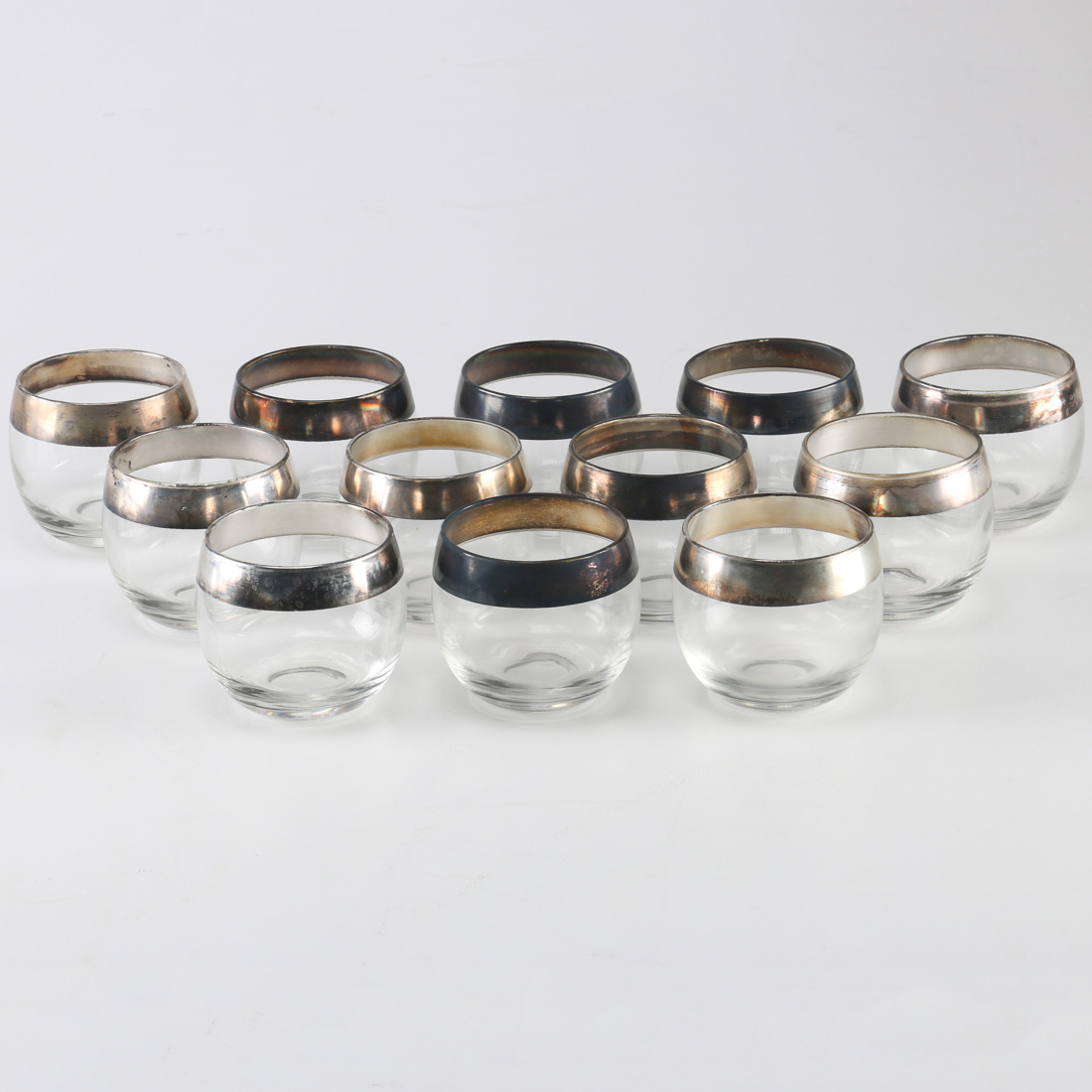 Set Of 12 Vintage Cocktail Glasses