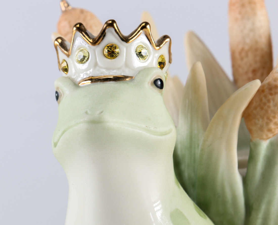 Collection of Lenox Fine Ivory Frog Themed China
