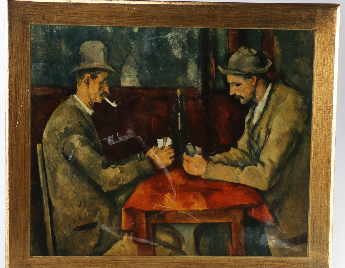 Two Fratelli Alinari Lithographic Prints On Wood after Cezanne