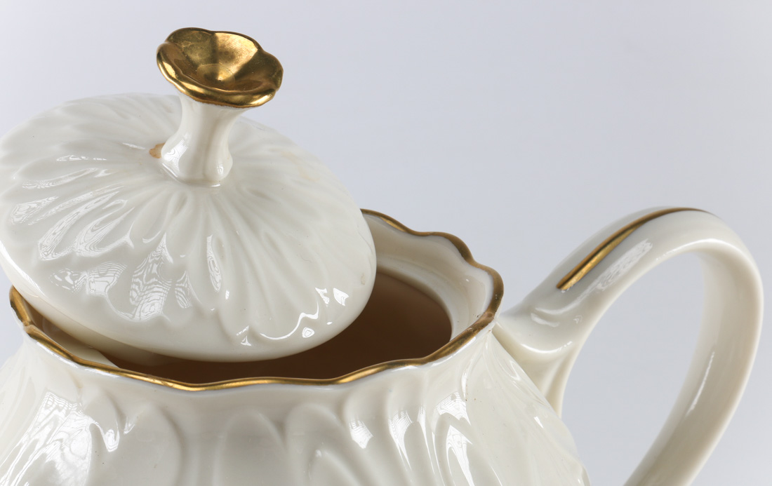 Vintage Lenox Teapot With Salt and Pepper Shakers