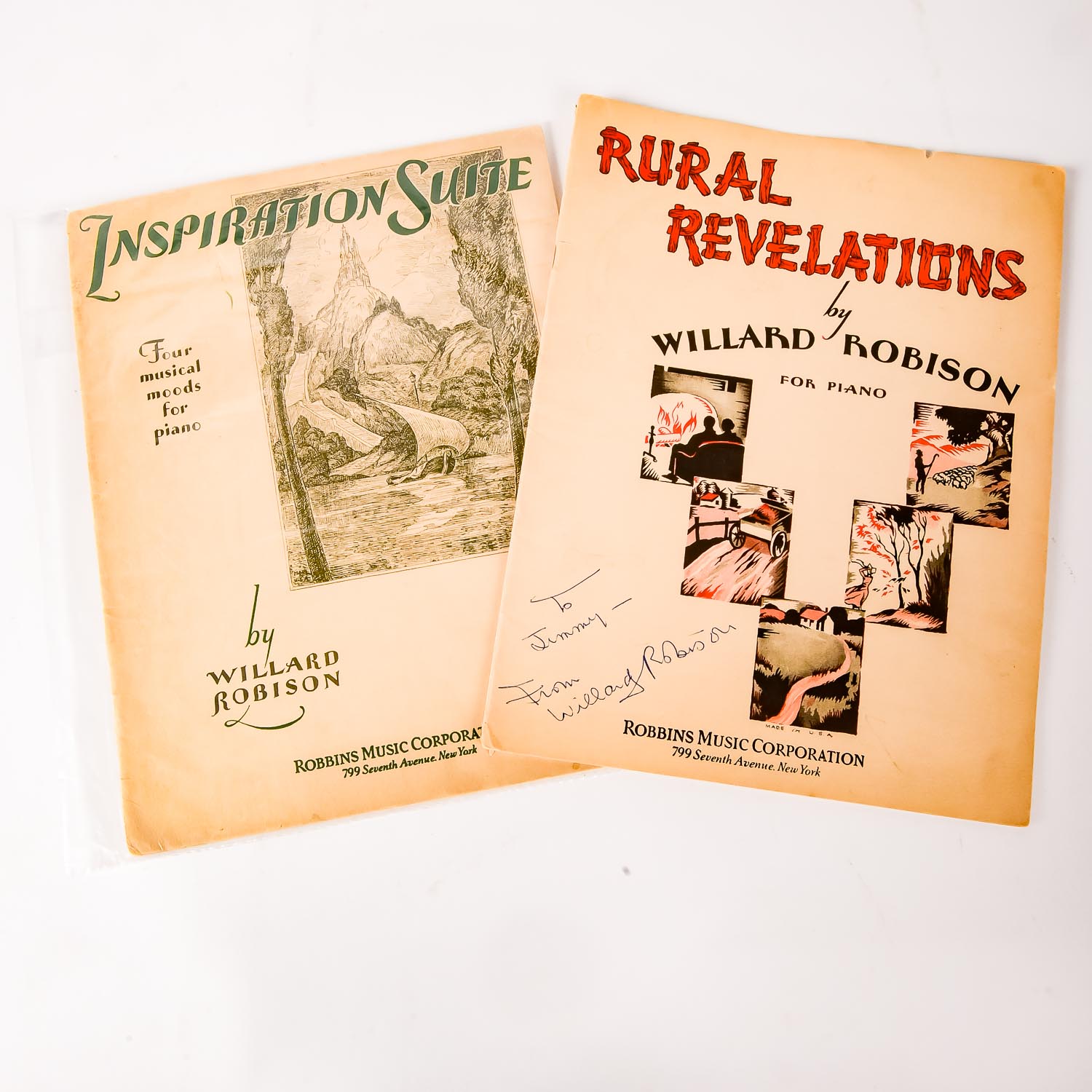 Willard Robison Autographed Sheet Music