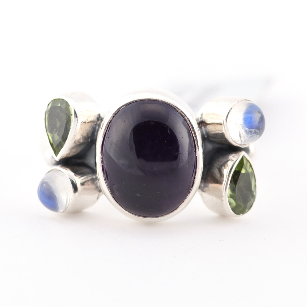 Sterling Silver and Moonstone Ring