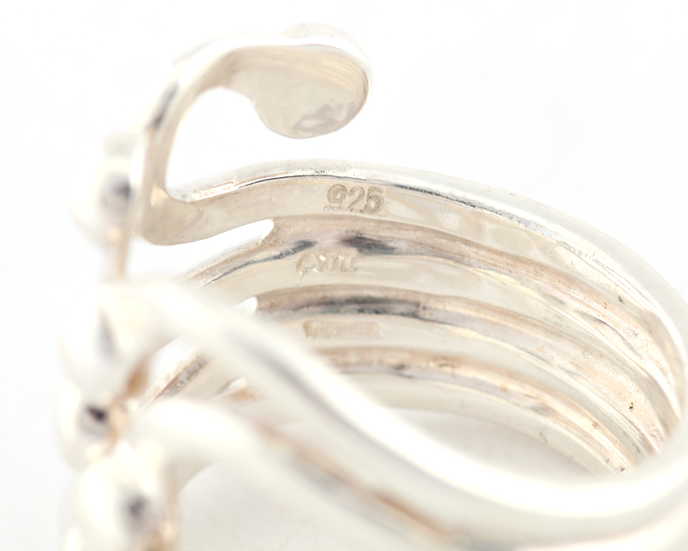 Scrolling Sterling Silver Ring