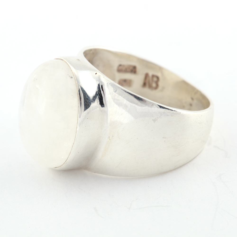 Sterling and Opal-like Stone Ring